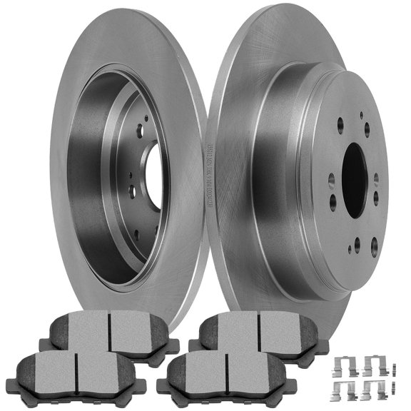 AUTOMUTO Front Rear Brakes Disc Rotor 6pcs 31469 Fit For 2007-2013 For Acura For MDX|2010-2013 For Acura For ZDX|2011-2017 For Honda For Odyssey|2009-2014 For Honda For Pilot