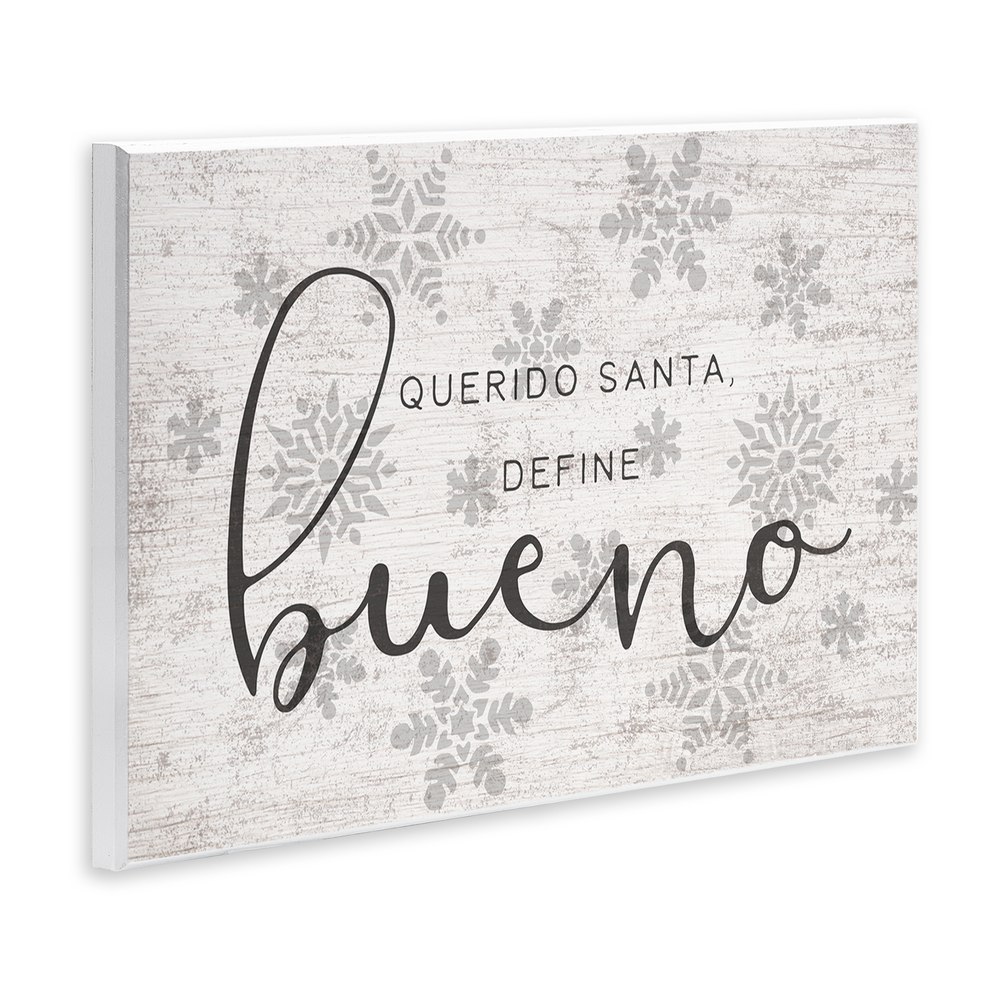 Stupell Industries Querido Santa Define Bueno Holiday Painting Unframed Art Print Wall Art, 19 x 13