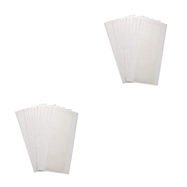 Soidarity 12 piezas de cinta en extensiones de cabello, cintas adhesivas precortadas, herramientas de belleza para manualidades DIY, pegatina de estilo de blanco 2piezas Soidarity CBP195598