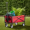thumbnail image 3 of Seina Chariot Utilitaire Pliable Compact en Acier pour Extérieur, Rouge, 3 of 12