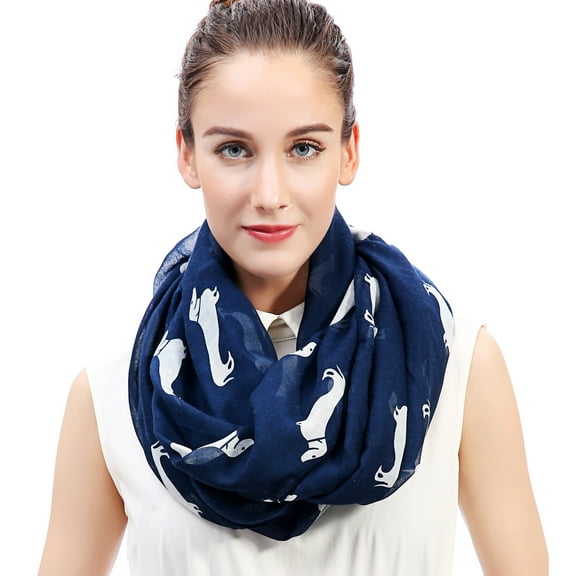 Dachshund Dog Print Infinity Scarf