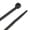 Black, variant on Performance Tool W2908 100pc 8-Inch Cable Tie, White With Tensile Strength 40 Lbs