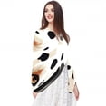 thumbnail image 5 of Spotted Dog Translucent Chiffon Yarn Silk Scarf - Light Breathable Material - 180*73 Size - Elegant and Stylish Accessory for Women, 5 of 6