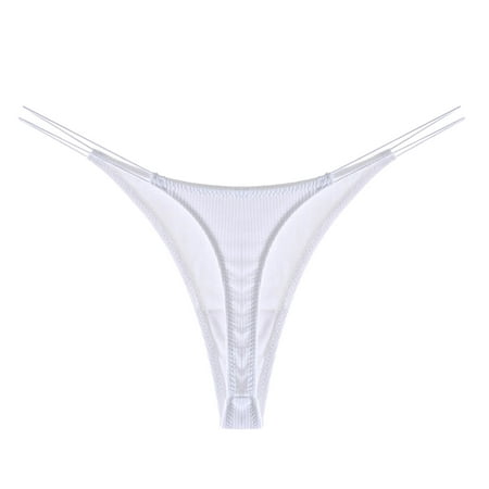 

ZMHEGW Women Briefs Solid V String Thong Panty Lingerie Underwear Women s Seamless