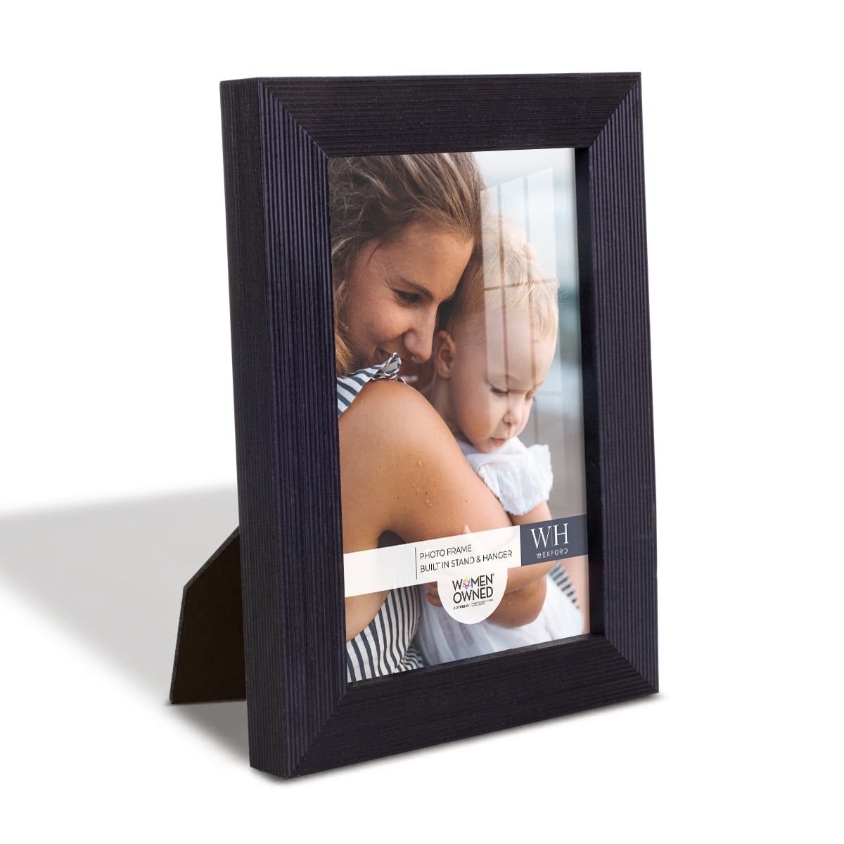 Premium Ebony Solid Wood Picture Frame, 4" x 6"