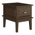 thumbnail image 2 of Lazzara Home Akita 18 in. Brown Cherry Rectangular Wood End Table with Drawer, 2 of 6