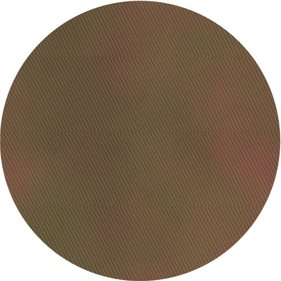 Ahgly Company Machine Washable Indoor Round Transitional Light Brown Area Rugs, 7' Round