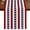 Red, variant on Anchor Stripe 36 Inch Table Runner, Navy Blue Nautical Coastal White Sea Farmhouse Dresser Scarf Cotton & Linen Tablerunner for Dining/Kitchen Island/Holiday Party Décor Small 13" x 36"