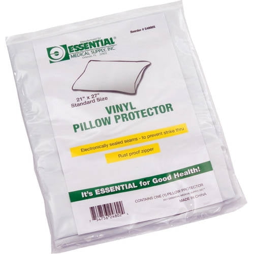 Pillow Protector Zippered Shield Blue Vinyl 2 X Medical Industries Aust