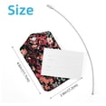 thumbnail image 4 of Square 2Pack PU Leather Flower Cruise Luggage Tag with Privacy Cover and Stainless Steel Ring - Suitable for Travel Handbags Backpacks Luggage Tags, 4 of 6
