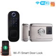 thumbnail image 1 of R5 Tuya Smart WiFi Cerradura de puerta Huella digital Contraseña Seguridad Cerradura de tarjeta RFID, 1 of 6