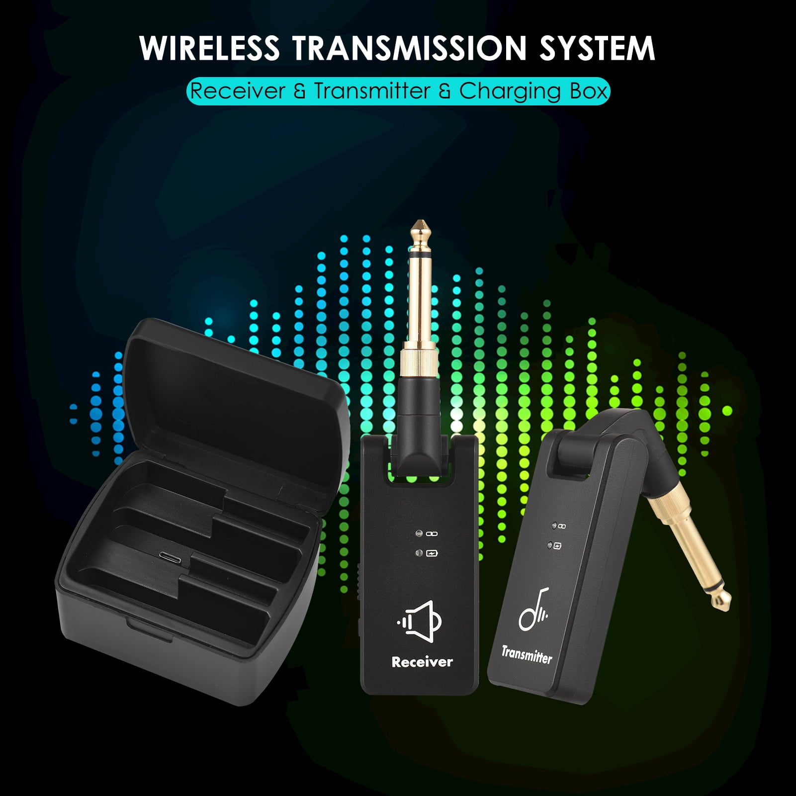 Wireless transceiver,Box 3.5mm 6.35mm Receiver Built-in Battery Built-in Battery With Wp-8 Wirel Built-in Dsfen Wirel Built-in With