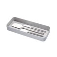 thumbnail image 3 of iDesign Gray Eco BPA-Free Recycled Plastic 6" Kitchen Drawer Organizer Bin - 6" x 15" x 2", 3 of 3