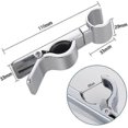 thumbnail image 2 of Adjustable Shower Head Bracket Universal 18-25mm Slide Bar 45 Rotation Shower Head Rail Holder, 2 of 5