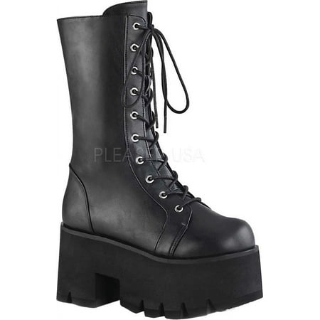 

Women s Demonia Ashes 105 Lace-Up Platform Boot