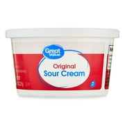 Great Value All Natural Sour Cream, 8 oz