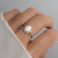 thumbnail image 2 of Opal Ring, Dainty Ring, October Birthstone, Opal Jewelry, Stackable Rings, Rings for Women, Gift for Her, Gift for Mom, Gemstone Ring, 2 of 4