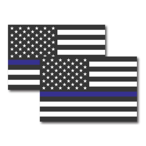 Thin Blue Line American Flag 3 x 5 Magnet Decal for Car Truck or SUV Heavy Duty 