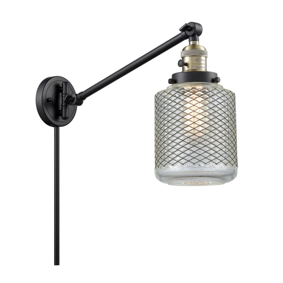 Innovations Lighting 237-BAB-G262 Stanton 1 Light 25" Tall Hardwired Or Plug-In Wall