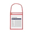 thumbnail image 3 of 75-Sheet 1-Pocket 9 in. x 12 in. Shop Ticket Holder with Strap and Red Stitching (15-Piece/Box), 3 of 3