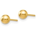 thumbnail image 2 of 14K Yellow Gold Polished 4.2mm Ball Post Earrings - 4mm, 2 of 6