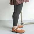 thumbnail image 3 of FAIWAD Toddler Girls Cable Knit Tights Footless Ankle Leggings Girls School Uniform Stocking Pant, 3 of 6
