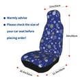 thumbnail image 4 of Yiaed Golden Snowflakes Royal Blue Print Car Seat Covers,Universal Auto Seats Protector Fits for Car,SUV Sedan,Truck,Automotive Seat Covers & Accessories(Two packs), 4 of 7