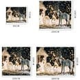 thumbnail image 3 of Tapiz de pared de Navidad Decoración colgante de pared Muñeco de nieve Papá Noel Árbol de Navidad Elemento Impresión digital Tapiz Ropa de cama Tapiz Dormitorio Sala de estar Estilo brillar Hogar, 3 of 4