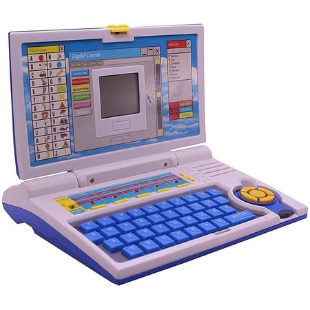 Tec Tavakkal Educational Laptop Computer Toy With Mouse For Kids Above 3 Years - 20 Fun Activity Learning Machine, Now Learn Letter, Words, Games, Mathematics, Music, Log