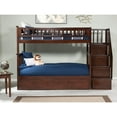 Columbia Staircase Bunk Bed Twin over Twin with Twin Size Urban Trundle