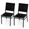 thumbnail image 1 of Gymax 2PCS Outdoor Dining Chairs w/ Breathable Seat Backrest Heavy-Duty Aluminum Frame, 1 of 9