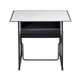 thumbnail image 1 of Pemberly Row Modern / Contemporary Adjustable Height Stainless Steel Desk, 1 of 9