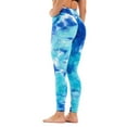 thumbnail image 2 of Womens Tie Dye Butt Lift Tik Tok Yoga Pants, 2 of 5