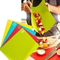 thumbnail image 4 of Plastic Cutting Boards Set,Reusable Flexible Cutting Boards,4Pcs Portable Non Slip Mats,Kitchen Cooking Mats for Meat and Vegetables,Include 3pcs Plastic Knife, 4 of 7