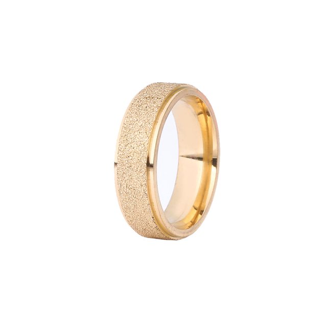 pitrice Men Women Titanium Steel Ring Matte Couple Rings Engagement Finger Ring Size 7-10