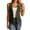 *Green, variant on Women's Sleeveless Open Front Vest Blazer, Ladies' V-Neck Button Down Waistcoat with Pockets, Casual Work Office Layering Top For Women,Gray,S-2XL