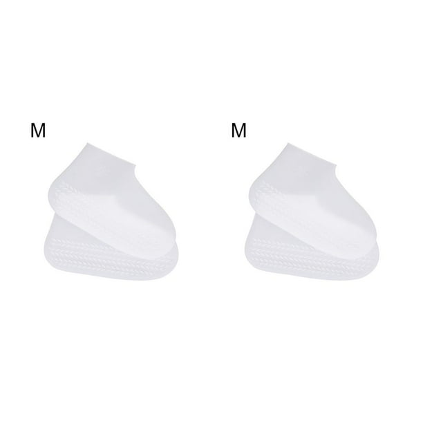 Naiovety Cubierta de zapatos Protector de zapatos impermeable de silicona Cubrezapatos antideslizantes resistentes al desgaste, blanco, L Type5 NO5 Naiovety CBP177356