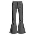 thumbnail image 3 of School Uniform for Girls Flare Slim Fit Teens Dress Pants Elastic High Waist Pull on School Uniform Trousers Back To School Outfits for Teen Girls, 3 of 5