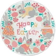 thumbnail image 1 of FMSHPON Happy Easter CardCute Bunnies Xmas Christmas Tree Skirt Stand Mat for Holiday Party Decoration Indoor Outdoor 48 inches, 1 of 6