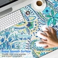 thumbnail image 2 of Long Mouse Pads for Desk,Blue Paisley and Floral Pattern Desk Mats on Top Of Desks, Desk Mouse Pad Extra Large with 3mm Non-Slip Base and Stitched Edge for Gaming,Office,Work,Home 47.3"x23.6", 2 of 6