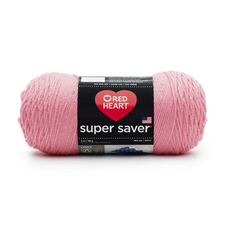 Red Heart Super Saver #4 Medium Acrylic Yarn, Carrot 7oz/198g, 364 Yards (9 Pack)