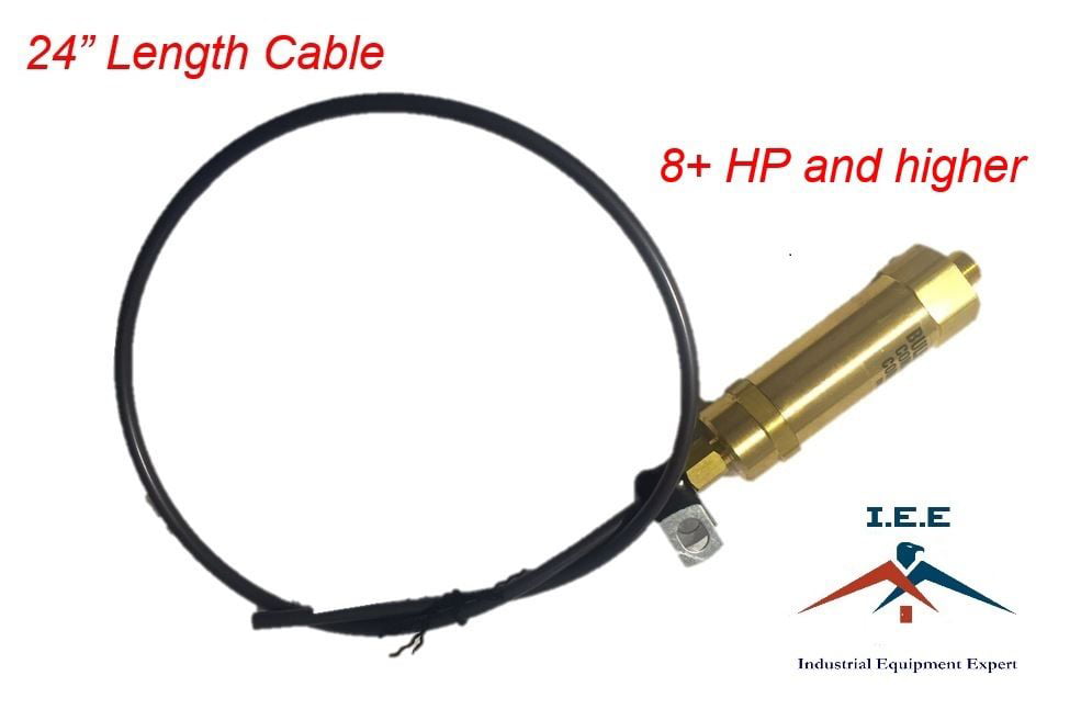 New Throttle Control Cable 18" for gas air compressors intake unloaders 6.5 hp 