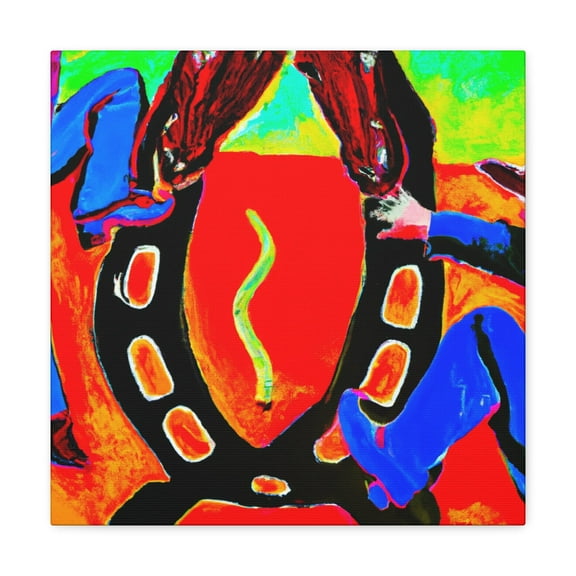 "A Horseshoe Pop Art" - Canvas