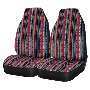 Auto Drive 2pc Boho Seat Cover-Universal Fit, Assembled Product-23SC202