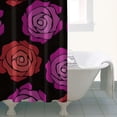 thumbnail image 4 of Pioneer Flower Floral Print Pattern Shower Curtain 36"x72" ,Bathroom Decorative Shower Curtains Set with 12 Hooks,Modern Waterproof Washable Shower Curtain, 4 of 6