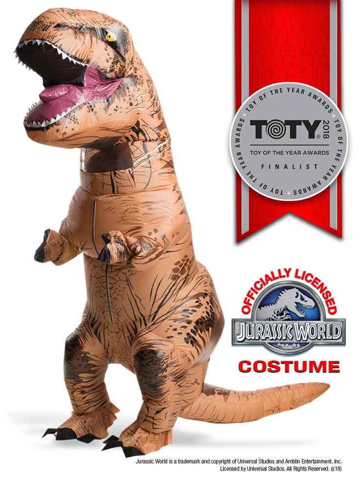 10 Colors T-rex Inflatable Dinnosaur Costume Jurassic Velociraptor Cosplay Suits