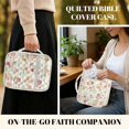 thumbnail image 4 of ZUXONGSY Red Rose Print Bible Cover for Women Quilted Bible Holder Portable Handbag with Handle Carrying Book Case for Christian, 4 of 7