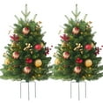 thumbnail image 2 of Pre-lit Artificial Christmas Tree, Christmas Urn Filler Prelit Planter Bushes Christmas Planter Christmas Urn Filler Prelit Christmas Mini Christmas Trees, 2 of 7