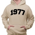 thumbnail image 2 of 1977 College Style Hoodie Sweatshirt Unisex 2X-Large Sand, 2 of 5