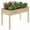 Natural Wood Color, variant on EDX Wooden Raised Garden Bed, Outdoor Planter Box Kit for Vegetables, Flowers and Herbs,Natural Wood Color